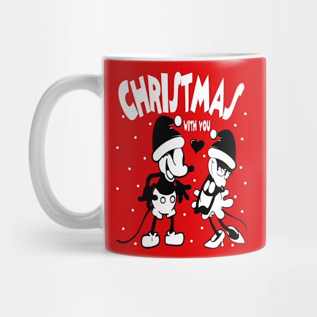 Christmas Steamboat Willie Couple by Megadorim